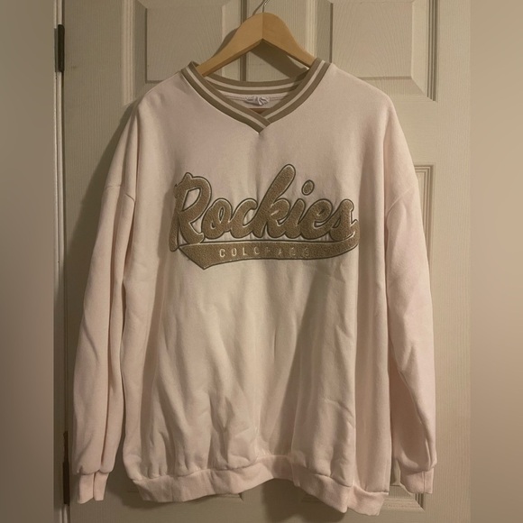 Ardene Sweaters - Ardene Cream and Tan Striped Sweatshirt​​​​